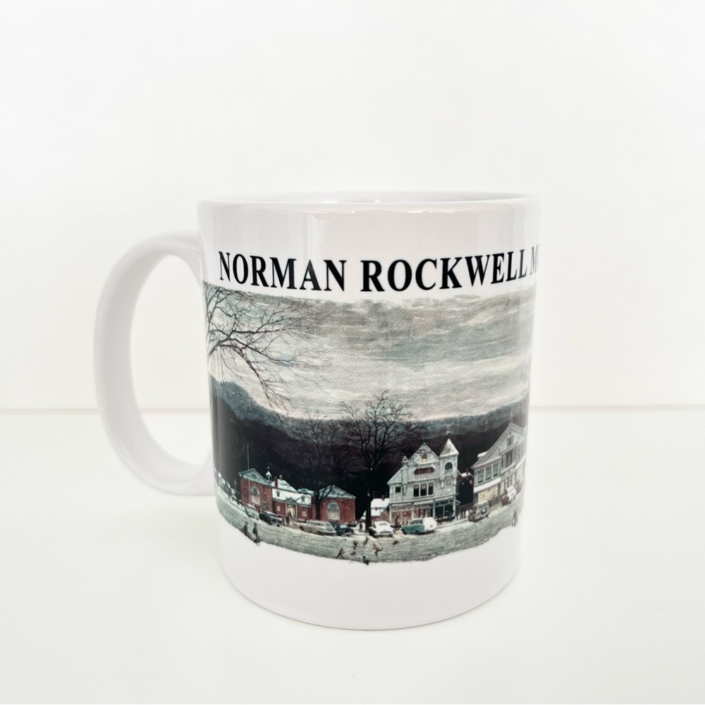 Norman Rockwell Ceramic Mug Museum at Stockbridge 1967 Collectible